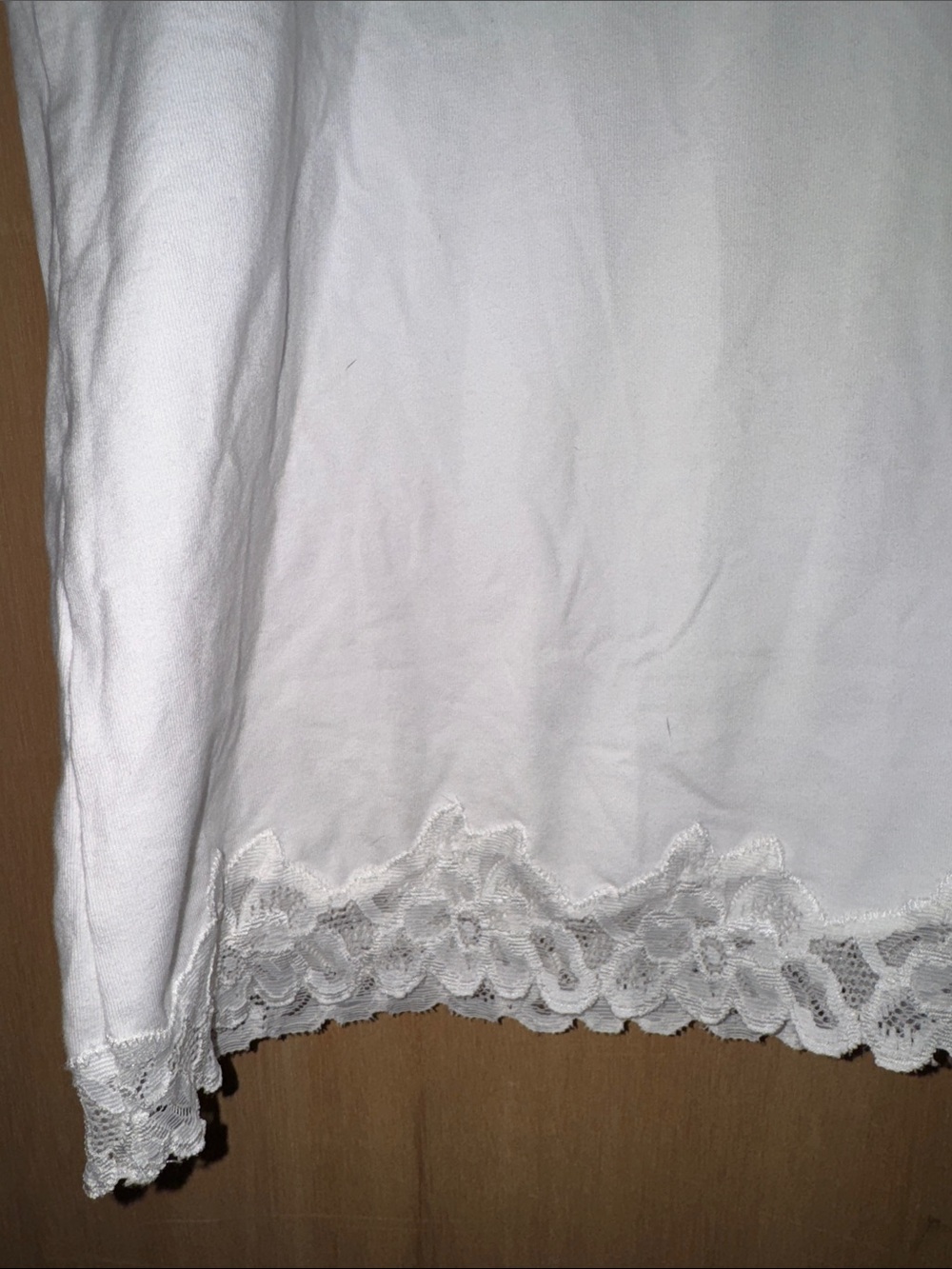 Coldwater Creek Scalloped Lace-Trim Sleeveless Camisole Tank Top Large - Picture 3 of 4